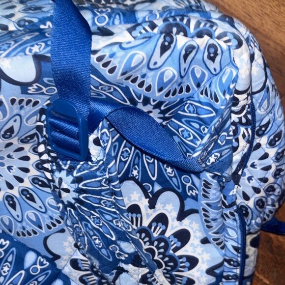 Vera Bradley Blue and White Floral Backpack - Picture 8 of 12